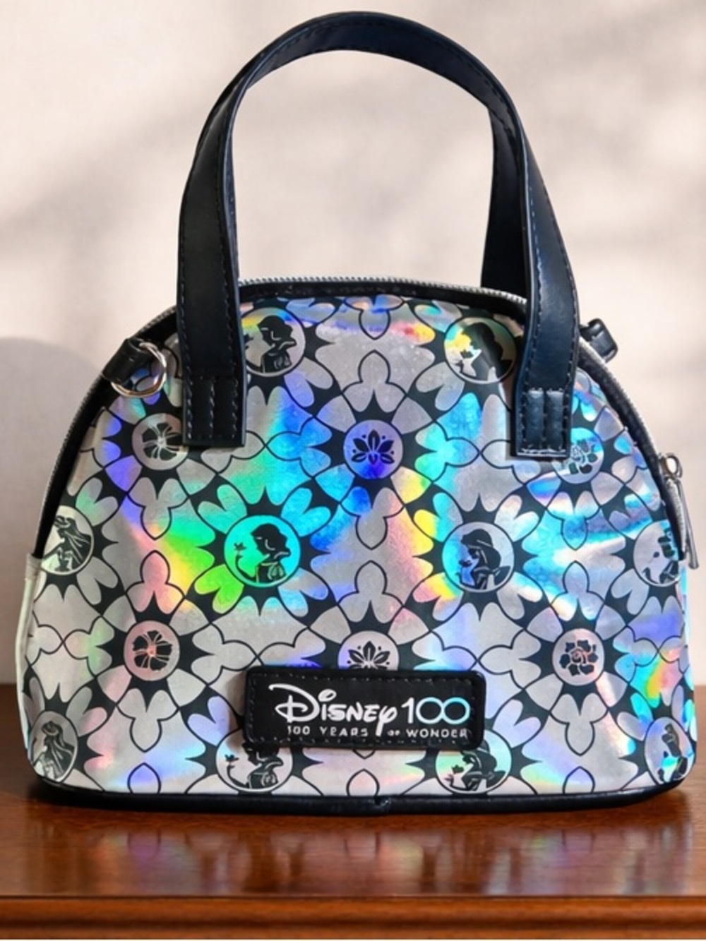 Disney 100th Anniversary Iridescent Holographic Dome Bag